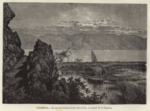 Palestine, The Sea of Galilee from Ain-et-Tin, the Fig Tree Spring by European School