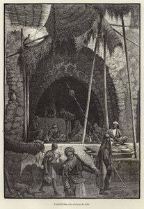 Palestine, In the Bazaar of Jaffa by European School