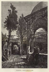 Palestine, Public Fountain in Jaffa by European School