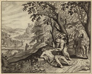 Parable of the Good Samaritan by European School