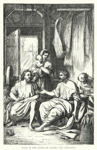 Paul in the House of Aquila and Priscilla by European School