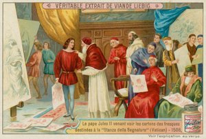 Pope Julian II Looks at Sketches for the Vatican by European School