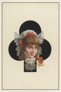 Portrait of a Girl on a Playing Card