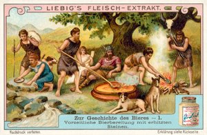 Prehistoric beer production using heated stones by European School