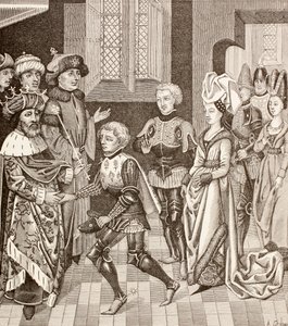 Reception of Gautier-sans-Avoir by the King of Hungary by European School