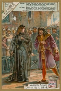 Richard III and Lady Anne by European School