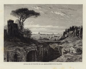 Ruins of the Palaces of the Emperors on the Palatine by European School