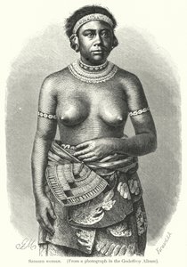 Samoan woman by European School