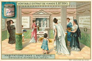 Sanctuary in a Roman Home by European School