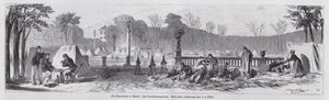 Scene in the Jardin du Luxembourg under the Paris Commune by European School