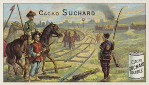 Severed railway between Tianjin and Beijing, Boxer Rebellion, 1900