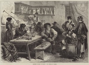 Sketches in Spain, a Tavern in the Suburbs of Madrid by European School