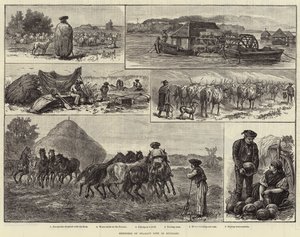 Sketches of Peasant Life in Hungary by European School