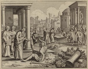 St Paul healing a man who was lame and had never walked by European School