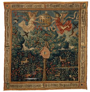 Tapestry, Verdure with Arms of Miro