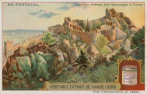 The Castle of the Moors at Sintra by European School