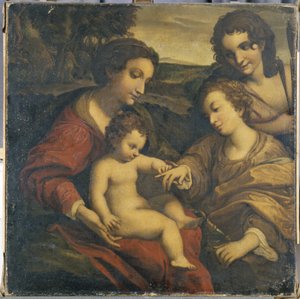 The Mystic Marriage of St. Catherine by European School