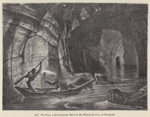 The Styx, a Subterranean River in the Mammoth Cave of Kentucky by European School