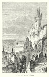 The Old Castle of Coburg (engraving) by European School