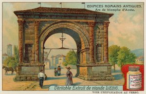 Triumphal Arch of Augustus in Aosta by European School