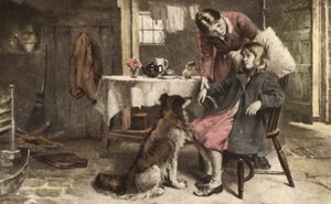 Unwell Little Girl by European School