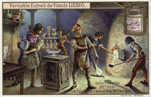 Venetian glass blowers, 14th Century