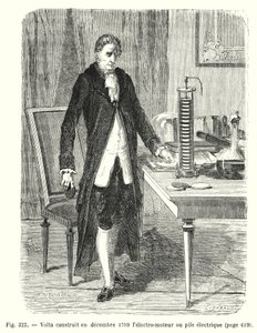 Volta Constructed in December 1799 the Electro-Motor or Electric Pile by European School