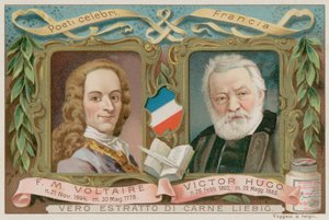 Voltaire and Hugo