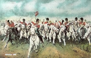 Waterloo 1815, Scotch Cavalry-Charge by European School
