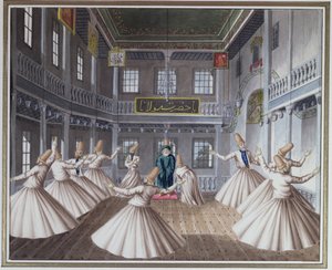 Whirling Dervishes by European School