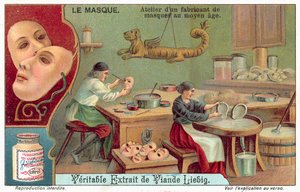 Workshop of a medieval mask maker
