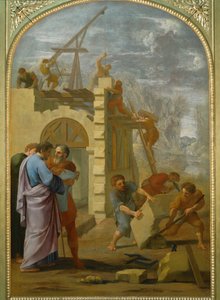 Saint Bruno Orders the Construction of the Monastery by Eustache (studio of) Le Sueur