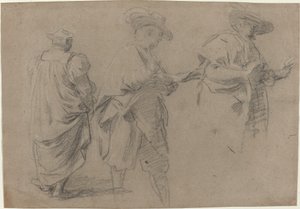 A Judge and Two Gentlemen Lawyers by Eustache Le Sueur