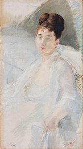 The Convalescent. Portrait of a Woman in White, 1877-1878 by Eva Gonzalès