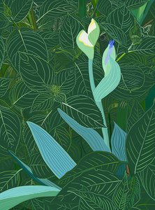 Iris and Hydrangea by Evan Sklar