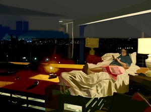 Richmond, Virginia, Hotel At Night by Evan Sklar