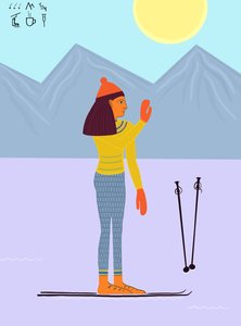 Ski Day With Hieroglyphics