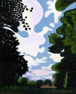 Tent and Sky, Prospect Park by Evan Sklar