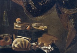 Still life with musical instruments