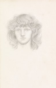 Head of a Girl by Evelyn De Morgan