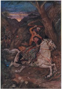 Kuvalayaswa slays Danavas by Evelyn Paul