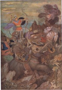 Rama launched at his foe a fearsome bolt by Evelyn Paul