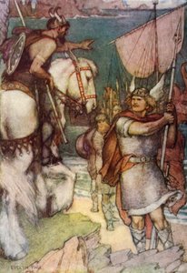 The warden challenges Beowulf