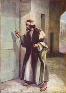 A Friend at Midnight, Luke II: 5 by Evelyn Stuart Hardy