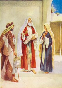 Baby Jesus taken to the Temple by Evelyn Stuart Hardy