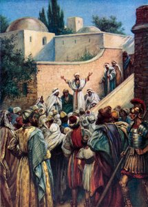 Peter tells them about Jesus by Evelyn Stuart Hardy