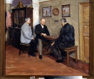 The Draughts Players by Evgeniy Iosipovich Bukovetsky