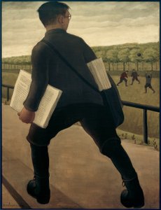 Newspaper Boy by Ewald Schönberg