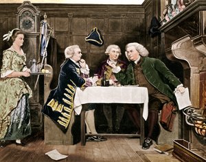 Dr Johnson, Goldsmith and Boswell