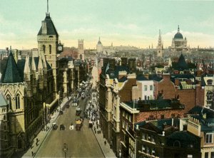 View from St. Clement Danes Showing Law Courts